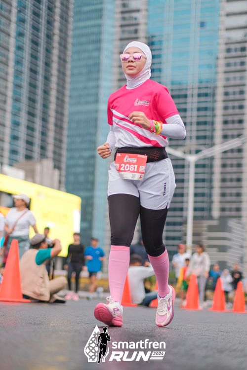 Race photo from Smartfren Run 2024