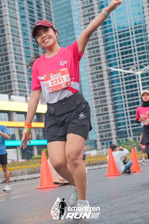 Race photo from Smartfren Run 2024