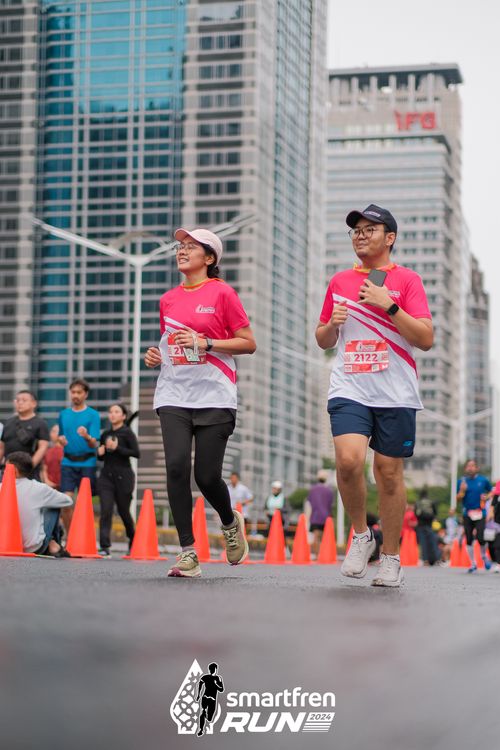 Race photo from Smartfren Run 2024
