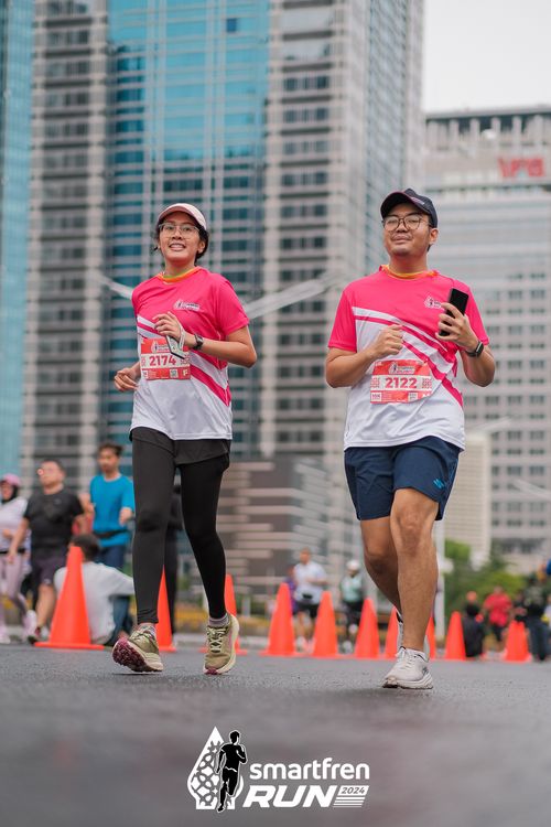Race photo from Smartfren Run 2024