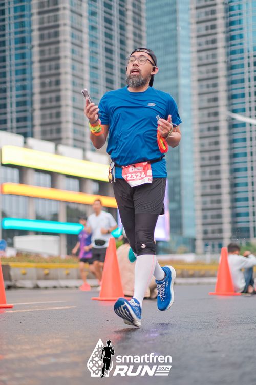 Race photo from Smartfren Run 2024