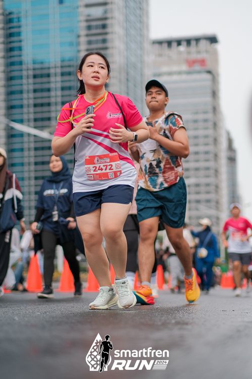 Race photo from Smartfren Run 2024