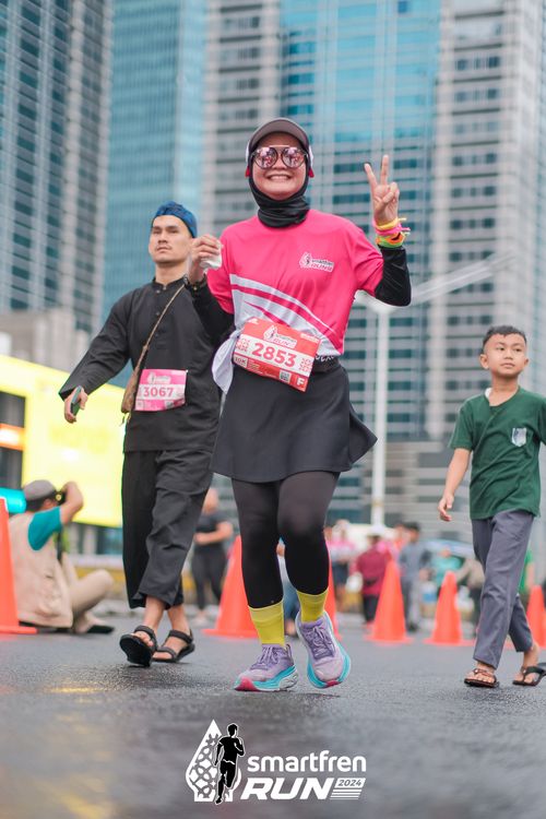 Race photo from Smartfren Run 2024