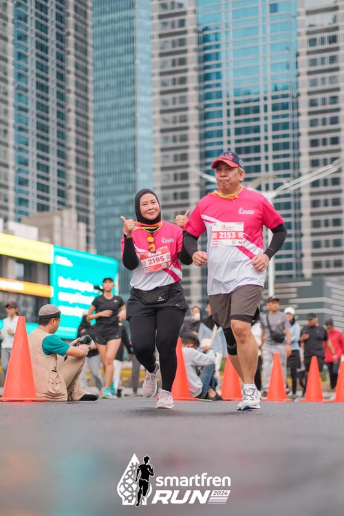 Race photo from Smartfren Run 2024
