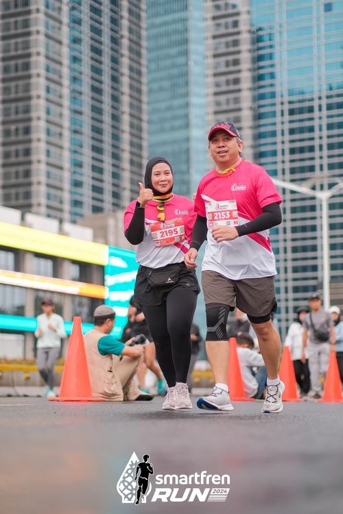 Race photo from Smartfren Run 2024