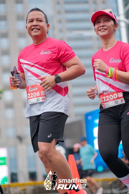 Race photo from Smartfren Run 2024