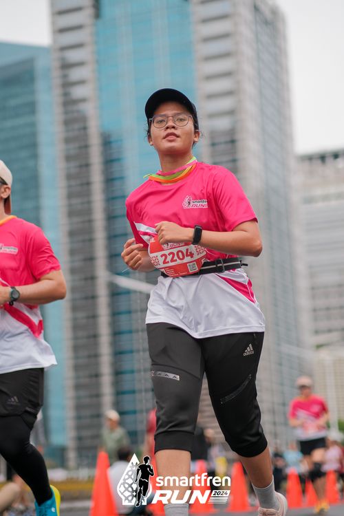 Race photo from Smartfren Run 2024