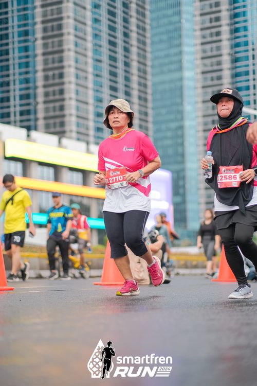 Race photo from Smartfren Run 2024