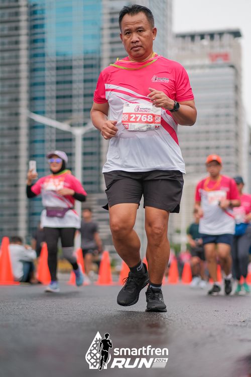 Race photo from Smartfren Run 2024