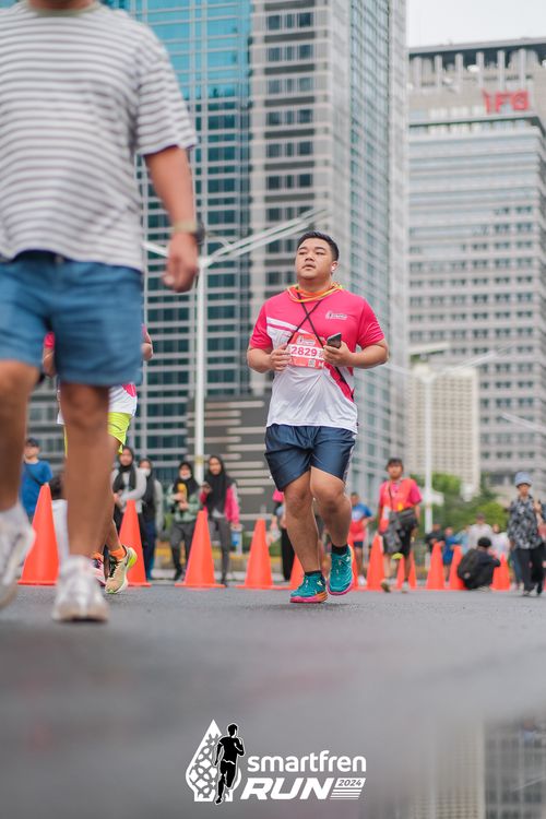 Race photo from Smartfren Run 2024
