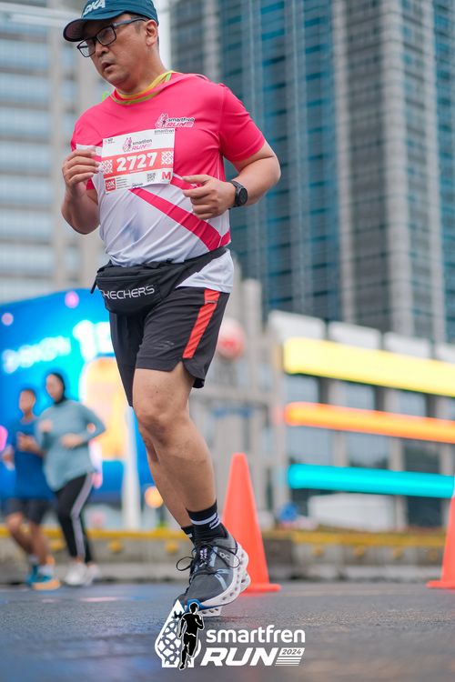 Race photo from Smartfren Run 2024