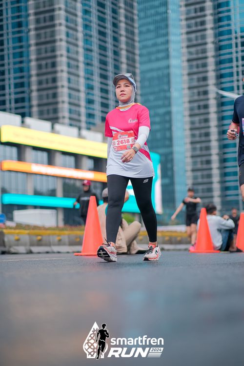 Race photo from Smartfren Run 2024