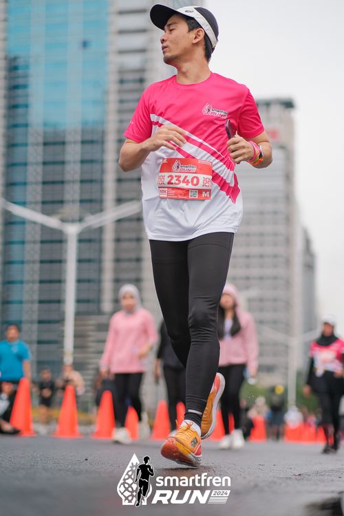 Race photo from Smartfren Run 2024
