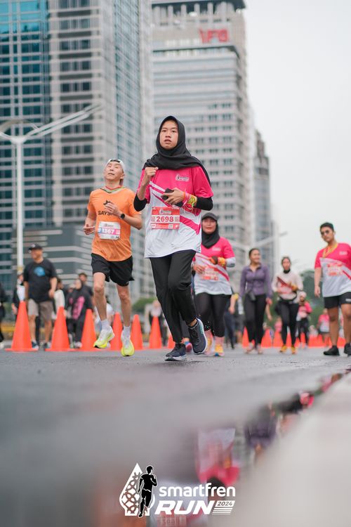 Race photo from Smartfren Run 2024