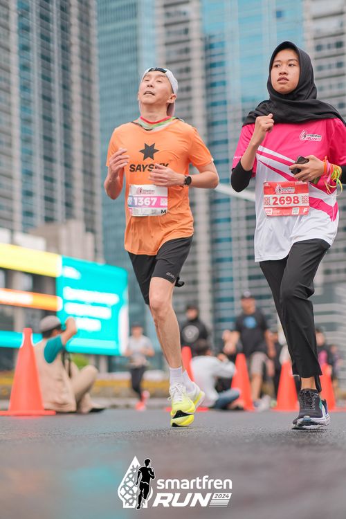 Race photo from Smartfren Run 2024