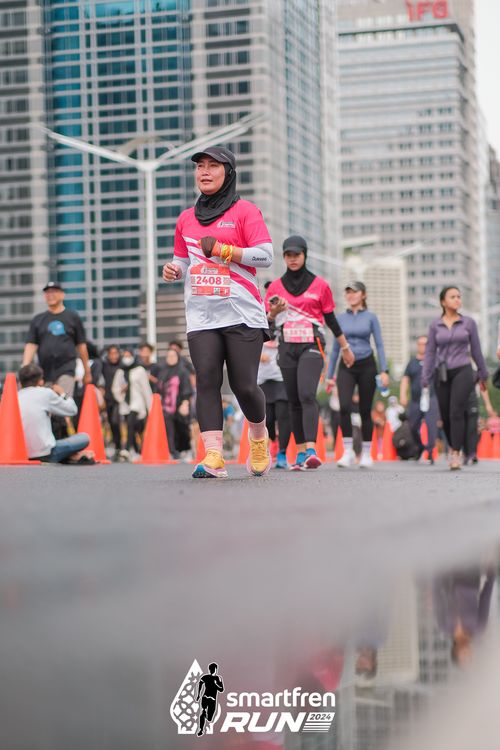 Race photo from Smartfren Run 2024
