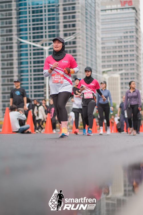 Race photo from Smartfren Run 2024