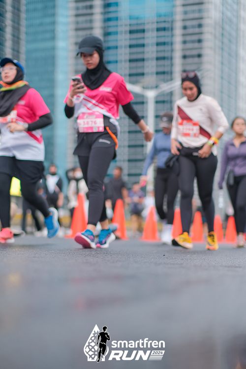 Race photo from Smartfren Run 2024