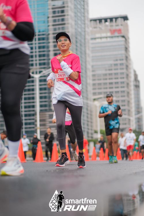 Race photo from Smartfren Run 2024
