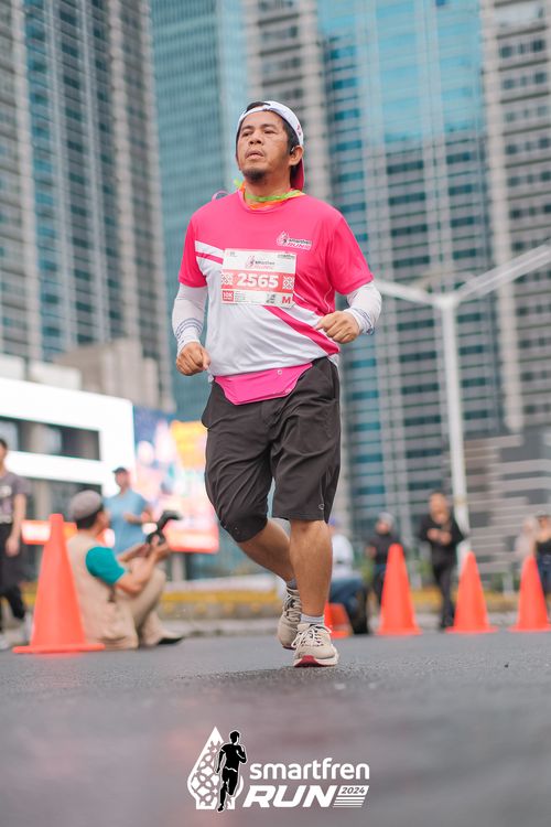 Race photo from Smartfren Run 2024