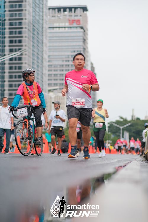Race photo from Smartfren Run 2024