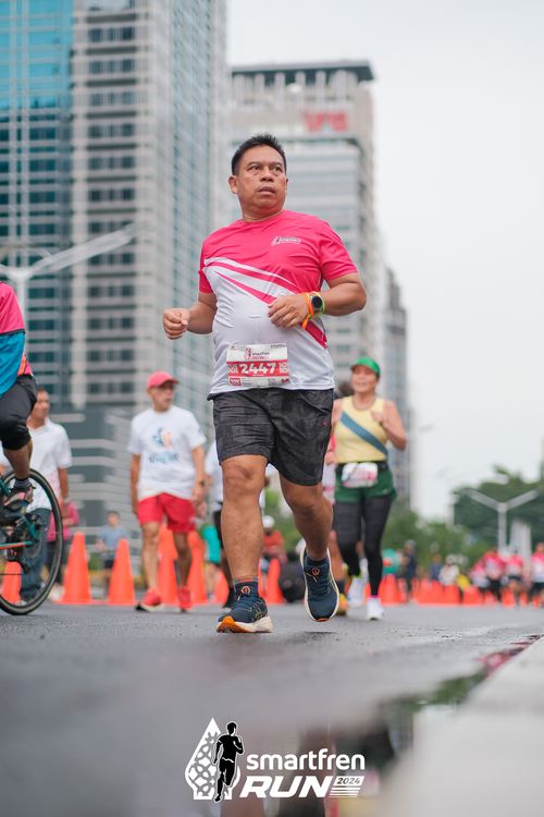 Race photo from Smartfren Run 2024