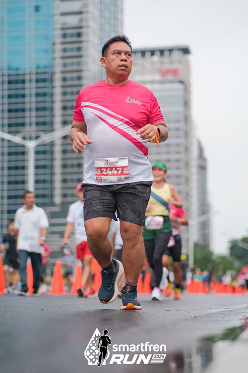 Race photo from Smartfren Run 2024