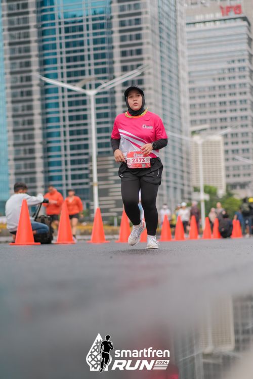 Race photo from Smartfren Run 2024