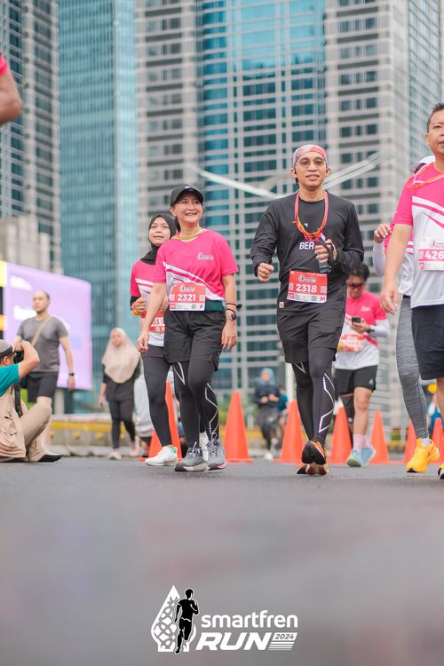 Race photo from Smartfren Run 2024