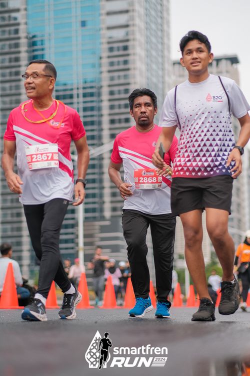 Race photo from Smartfren Run 2024