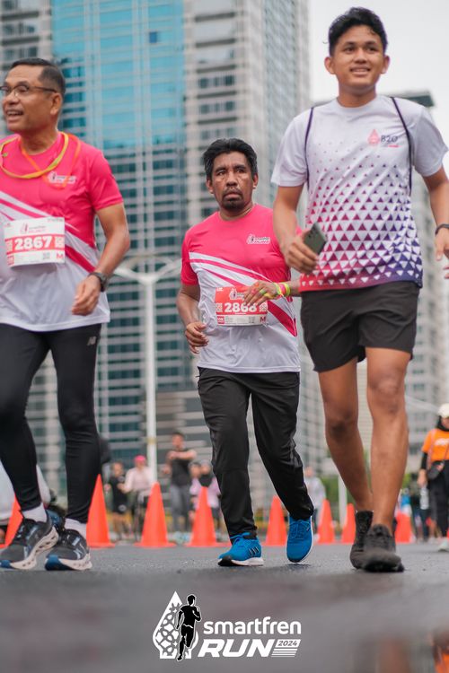 Race photo from Smartfren Run 2024