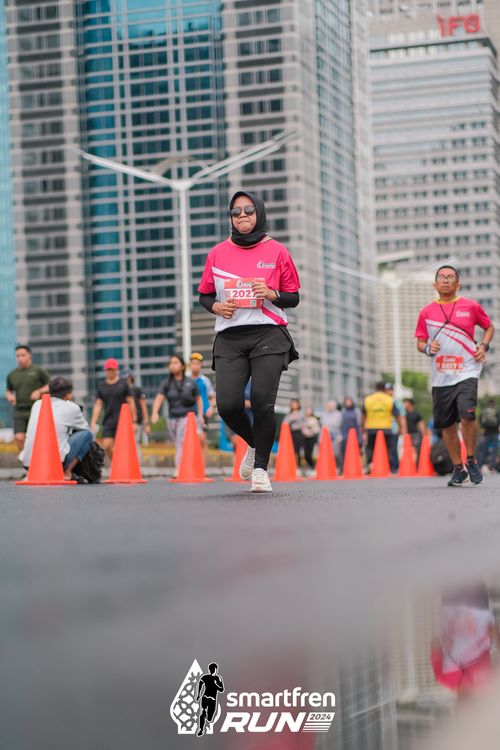 Race photo from Smartfren Run 2024