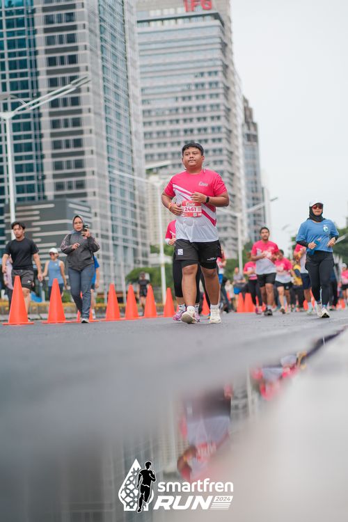 Race photo from Smartfren Run 2024