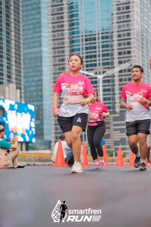 Race photo from Smartfren Run 2024