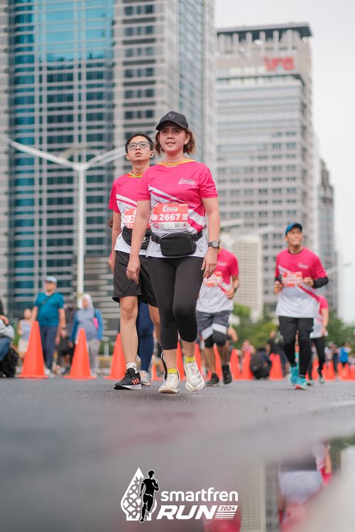 Race photo from Smartfren Run 2024