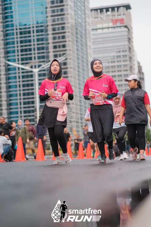 Race photo from Smartfren Run 2024