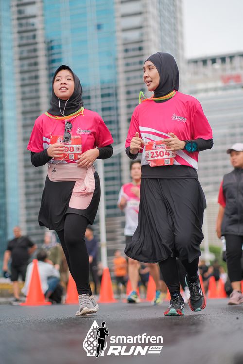 Race photo from Smartfren Run 2024