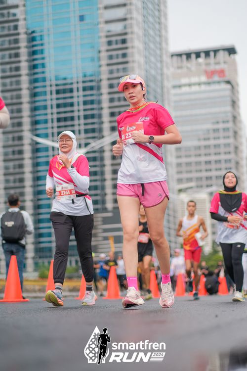 Race photo from Smartfren Run 2024