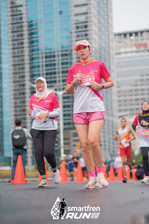 Race photo from Smartfren Run 2024
