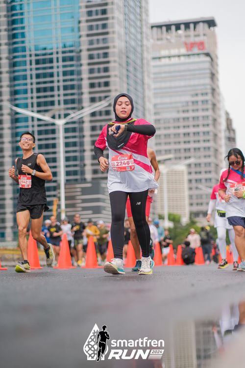 Race photo from Smartfren Run 2024