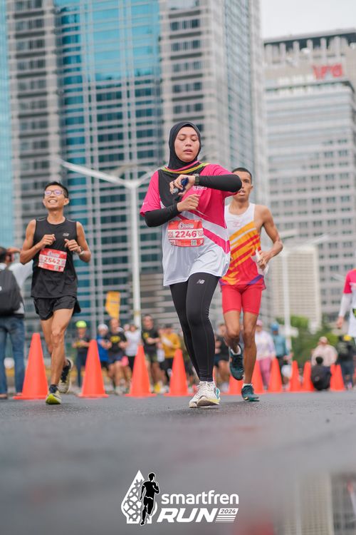 Race photo from Smartfren Run 2024