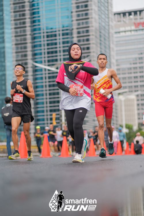 Race photo from Smartfren Run 2024