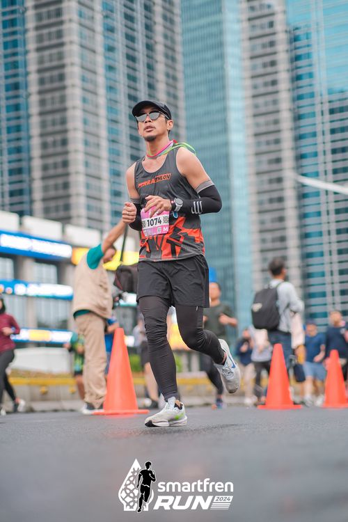 Race photo from Smartfren Run 2024