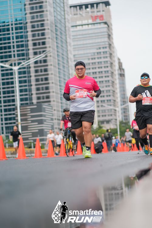 Race photo from Smartfren Run 2024
