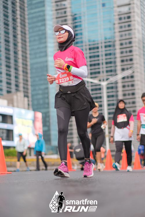 Race photo from Smartfren Run 2024