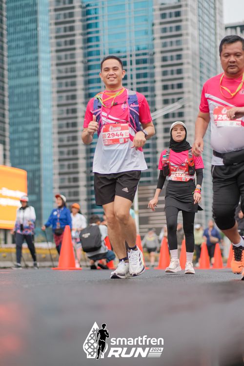 Race photo from Smartfren Run 2024