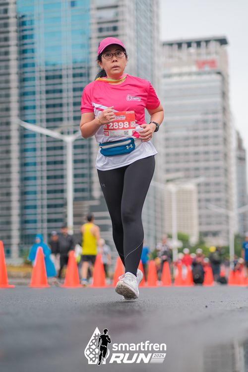 Race photo from Smartfren Run 2024