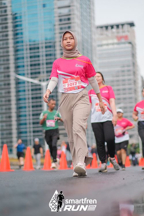Race photo from Smartfren Run 2024