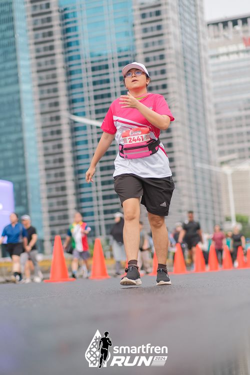 Race photo from Smartfren Run 2024
