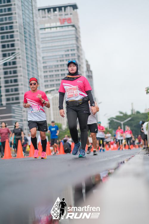 Race photo from Smartfren Run 2024